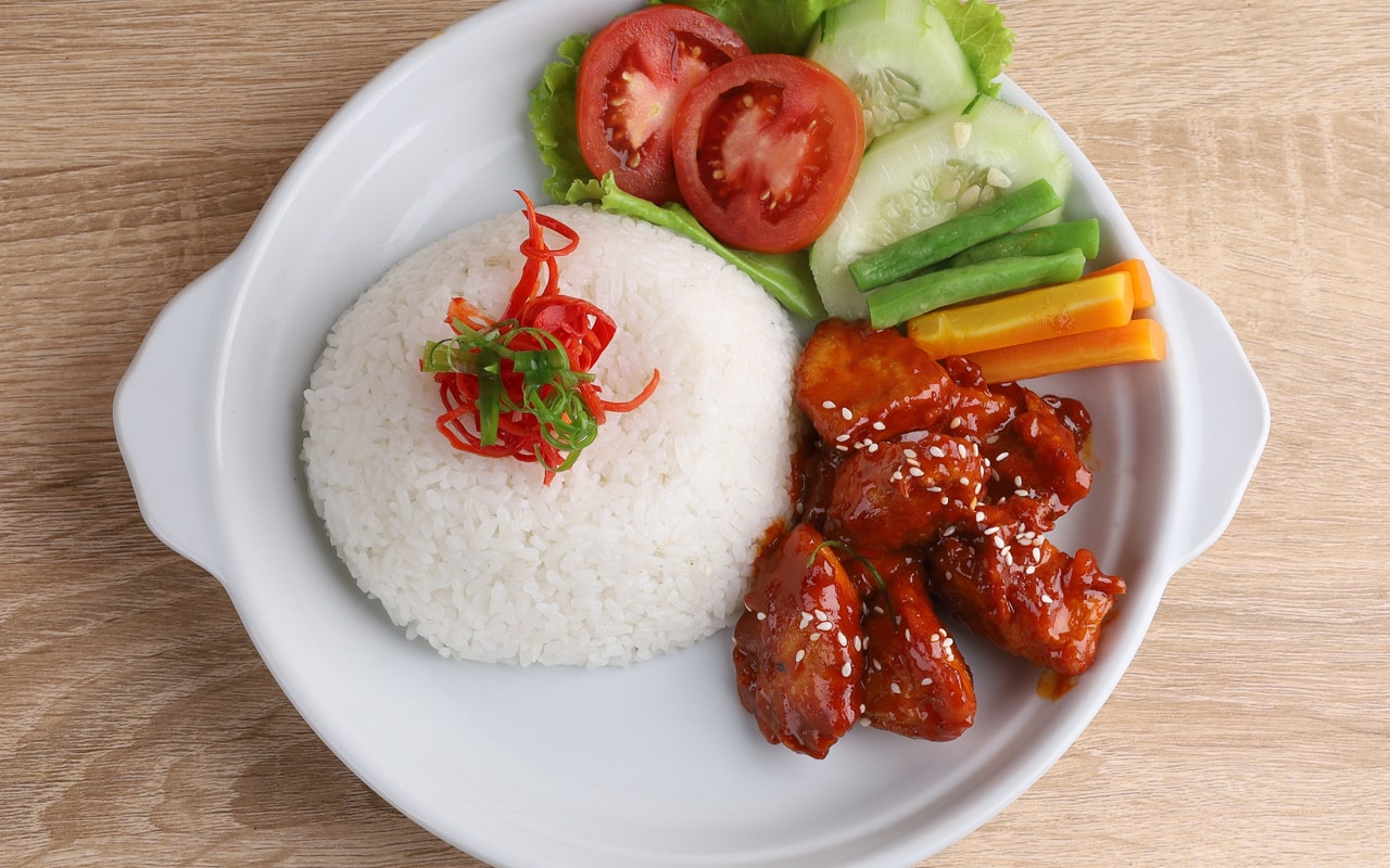 Gochujang with European chicken Gochujang with European chicken